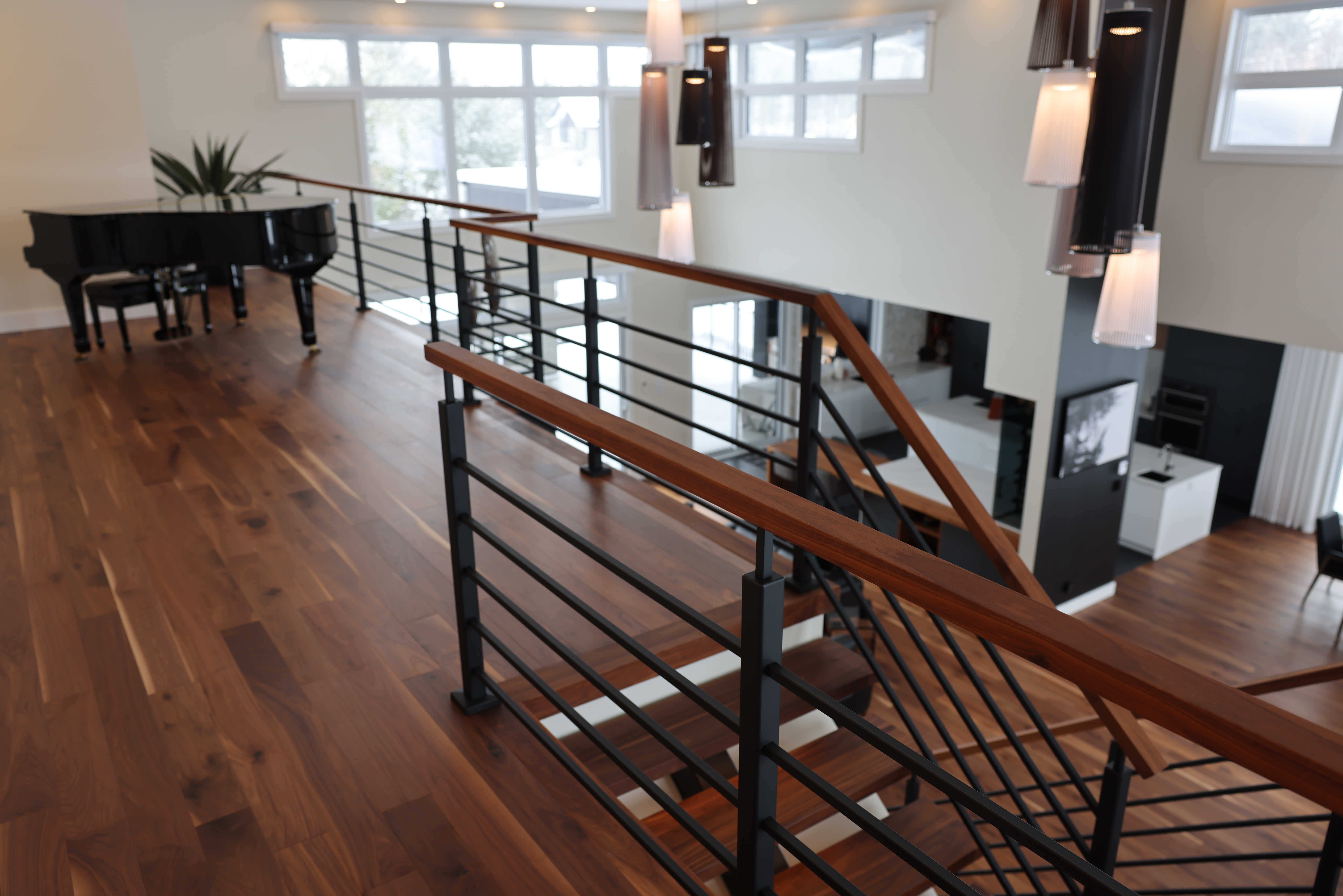 Projet de rampe d'escalier sur mesure à Salaberry-de-valleyfield